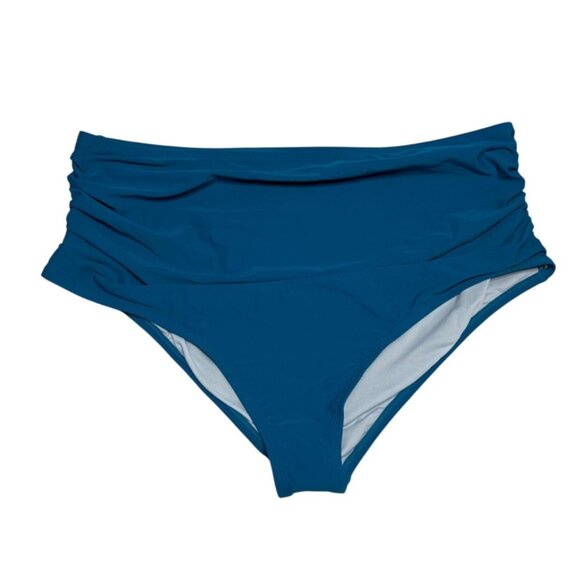 High Waisted Swim Bikini Bottoms 2 Pack Size 3X Blue and Neon Animal Print New - Picture 4 of 10